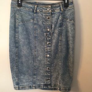 Marilyn Monroe Denim Button Down Skirt